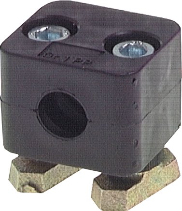 Exemplary representation: Plastic clip with mounting rail nuts for fitting on C-mounting rail