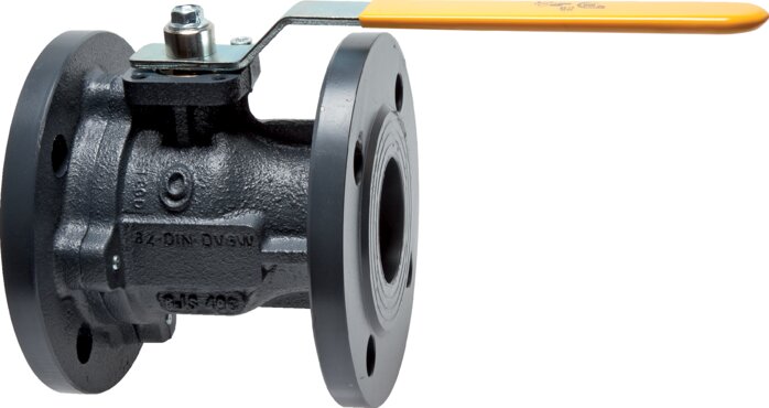 Exemplary representation: Flanged ball valve (DVGW-certified)