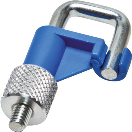 Exemplary representation: Hose clamp, speed regulator, colour: blue