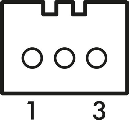 Schematic symbol: Rectangular plug H